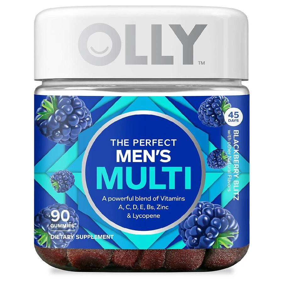 商品OLLY|Olly 男士综合维生素 黑莓口味 90粒,价格¥119,第1张图片