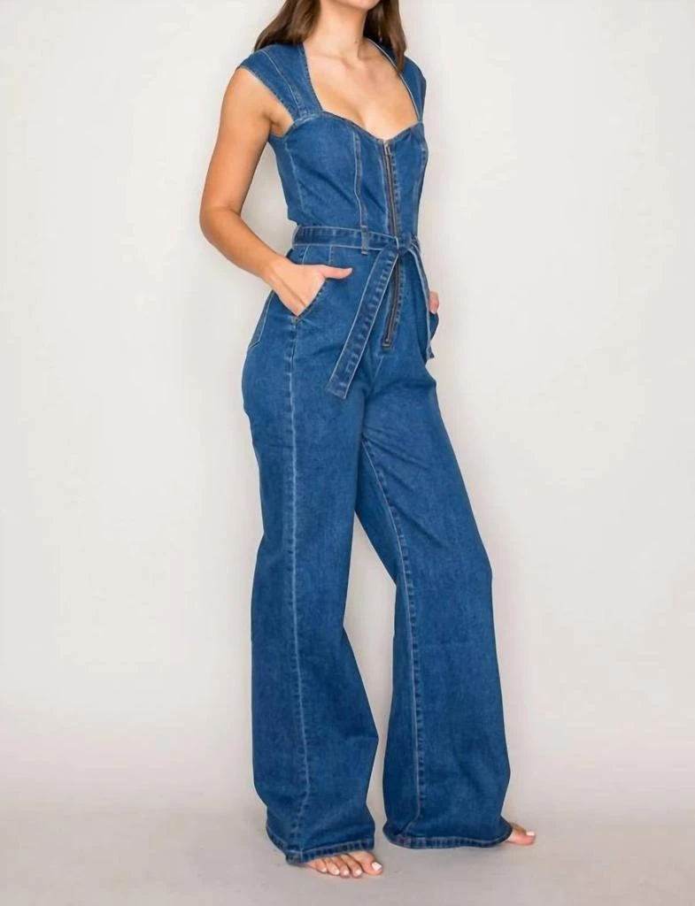 商品Curds & Whey|Curds & Whey - Zip Front Jumpsuit,价格¥509,第2张图片详细描述