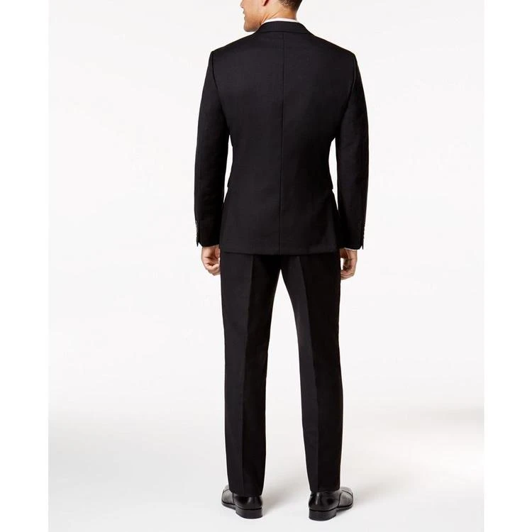 商品Calvin Klein|Men's Extra-Slim Fit Black Solid Suit,价格¥826,第2张图片详细描述