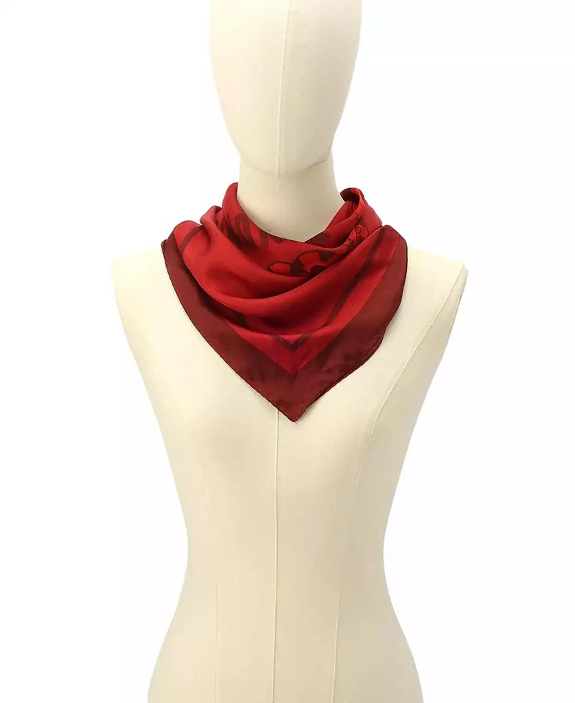 商品Coach|Women's Script Snake Printed Bandana Scarf,价格¥557,第5张图片详细描述