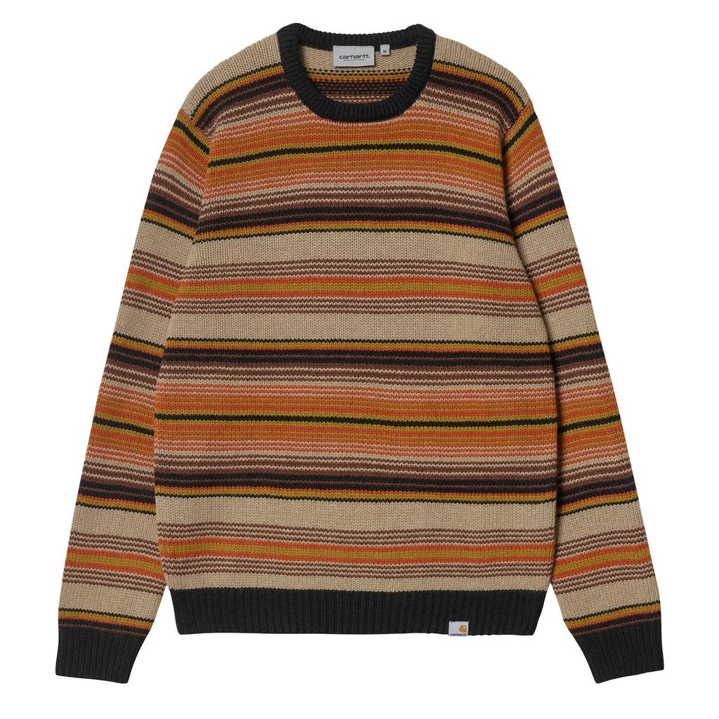 Carhartt Tuscon Lambswool Sweater Tuscon Stripe / Offroad商品第1张图片规格展示
