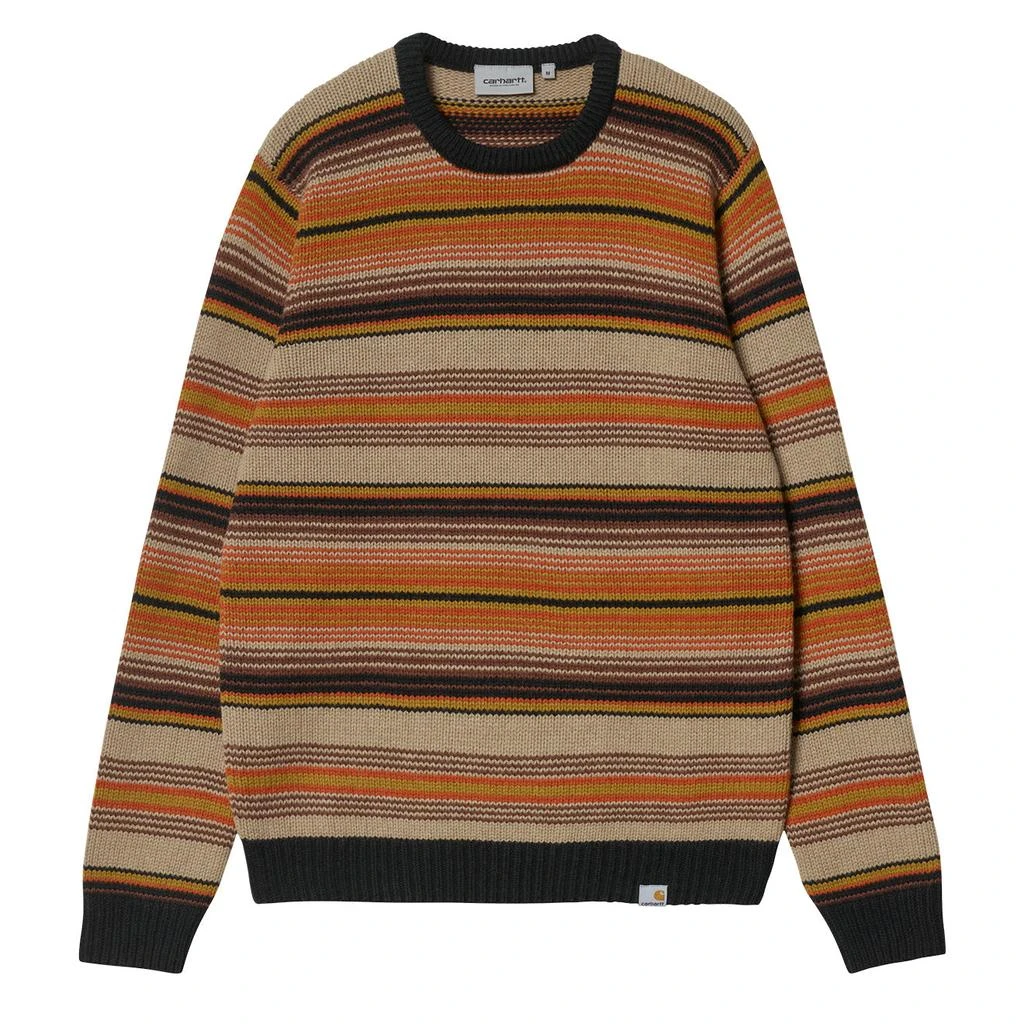 商品Carhartt|Carhartt Tuscon Lambswool Sweater Tuscon Stripe / Offroad,价格¥1196,第1张图片