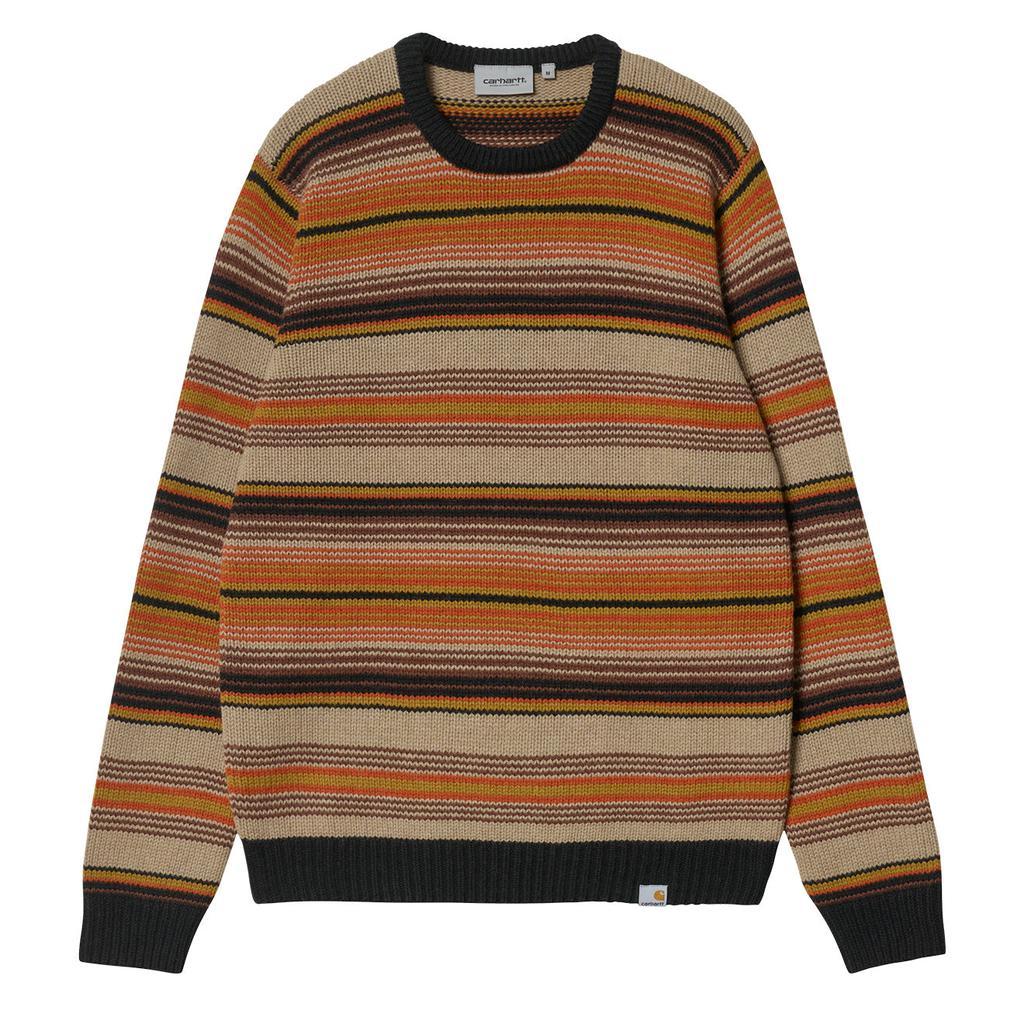 商品Carhartt|Carhartt Tuscon Lambswool Sweater Tuscon Stripe / Offroad,价格¥833,第1张图片