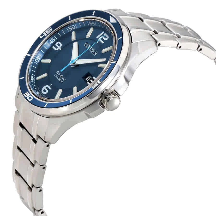 商品Citizen|Ti+IP Blue Dial Titanium Men's Watch BM6929-56L,价格¥1979,第2张图片详细描述