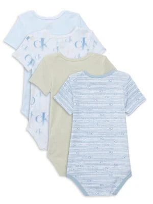 商品Calvin Klein|Baby Boy’s 4-Piece Bodysuit Set,价格¥151,第2张图片详细描述