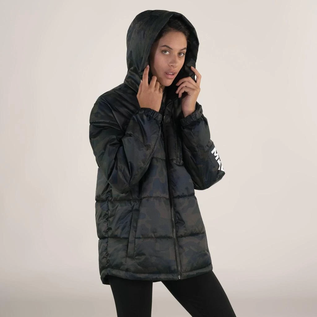 商品Members Only|Women's Twill Block Puffer Oversized Jacket,价格¥252,第4张图片详细描述