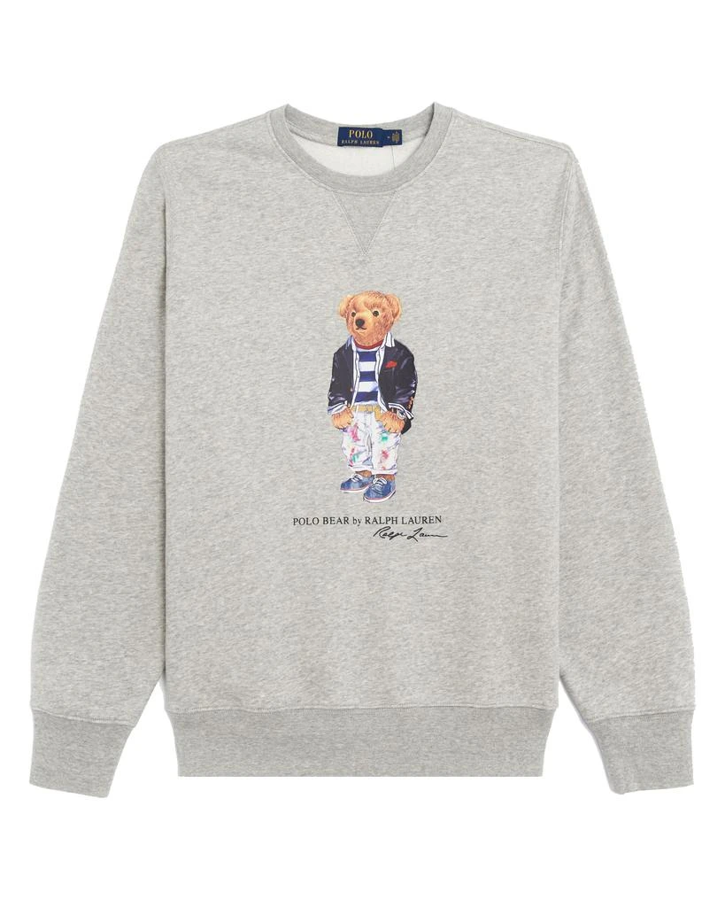 商品Ralph Lauren|Polo Ralph Lauren Preppy Bear Crew Neck Sweatshirt Grey,价格¥1576,第1张图片