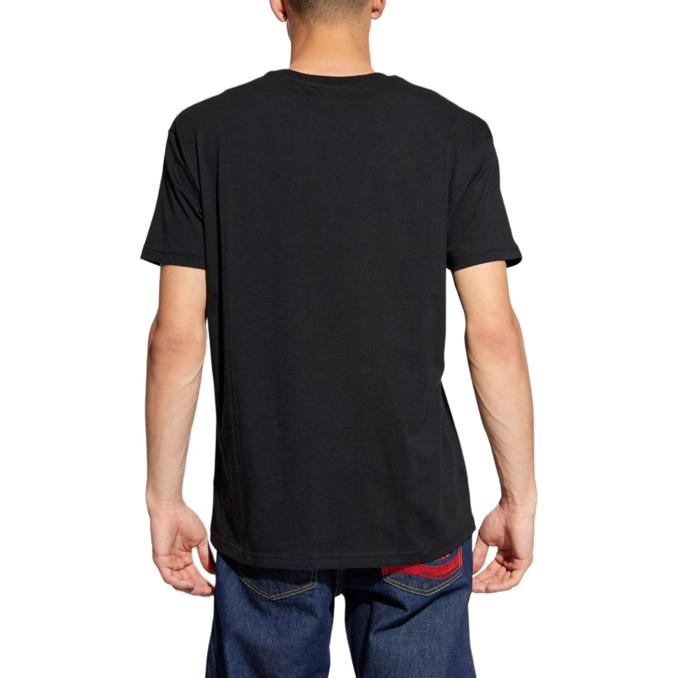 商品[国内直发] Vivienne Westwood|SS24 土星Logo印花圆领短袖T恤 男款 黑色,价格¥2104,第5张图片详细描述
