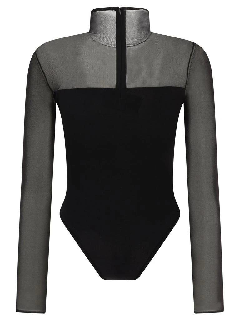 商品Nensi Dojaka|Asymmetric Line Bodysuit Tops Black,价格¥6721,第2张图片详细描述