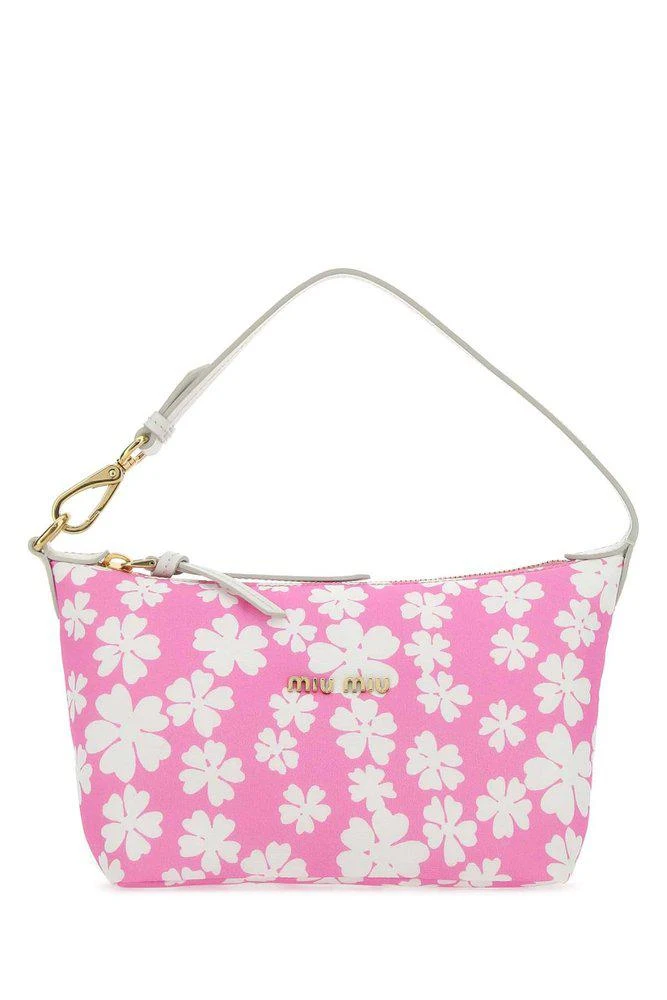 商品Miu Miu|Miu Miu Floral Printed Hobo Bag,价格¥3467,第1张图片