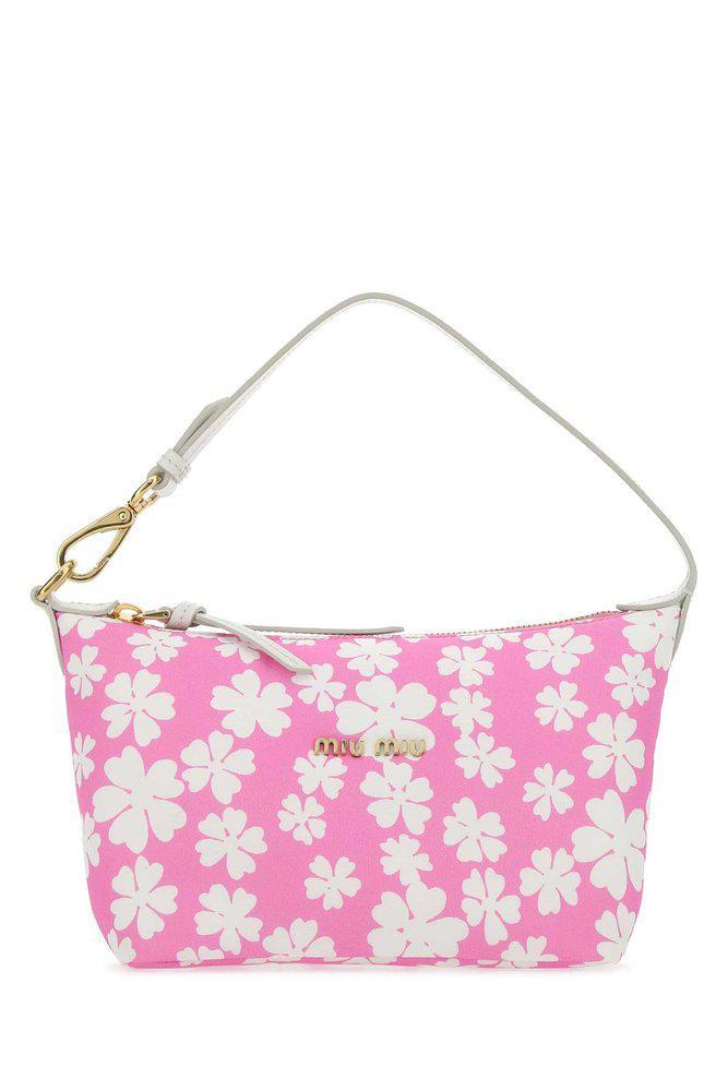 商品Miu Miu|Miu Miu Floral Printed Hobo Bag,价格¥3242,第1张图片