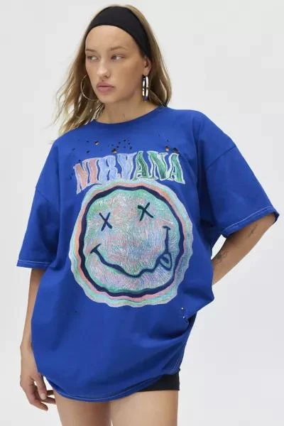 商品Urban Outfitters|Nirvana Distressed T-Shirt Dress,价格¥297,第1张图片