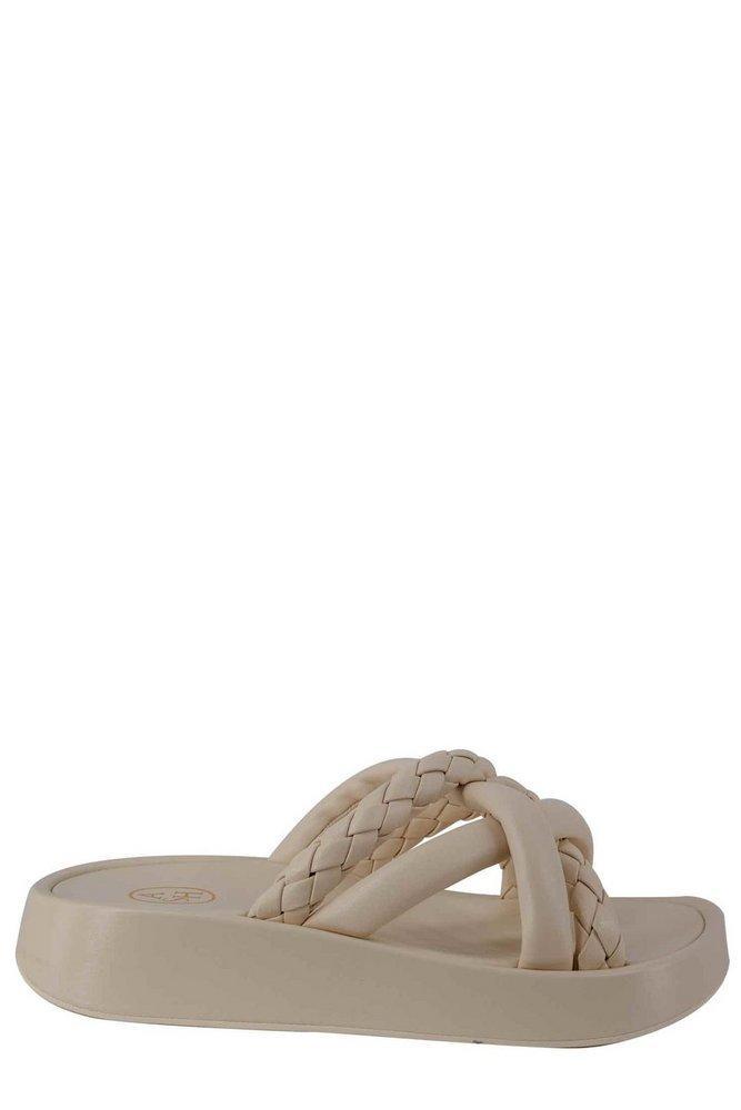 商品Ash|Ash Vanessa Braided Strap Open Toe Slides,价格¥1353,第1张图片