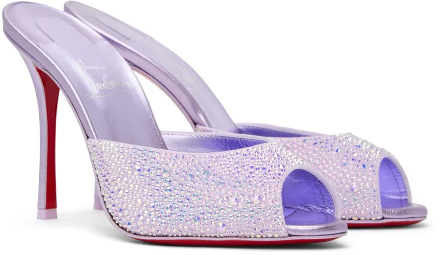 商品Christian Louboutin|Purple Me Dolly Strass 100 Heeled Sandals,价格¥13172,第4张图片详细描述