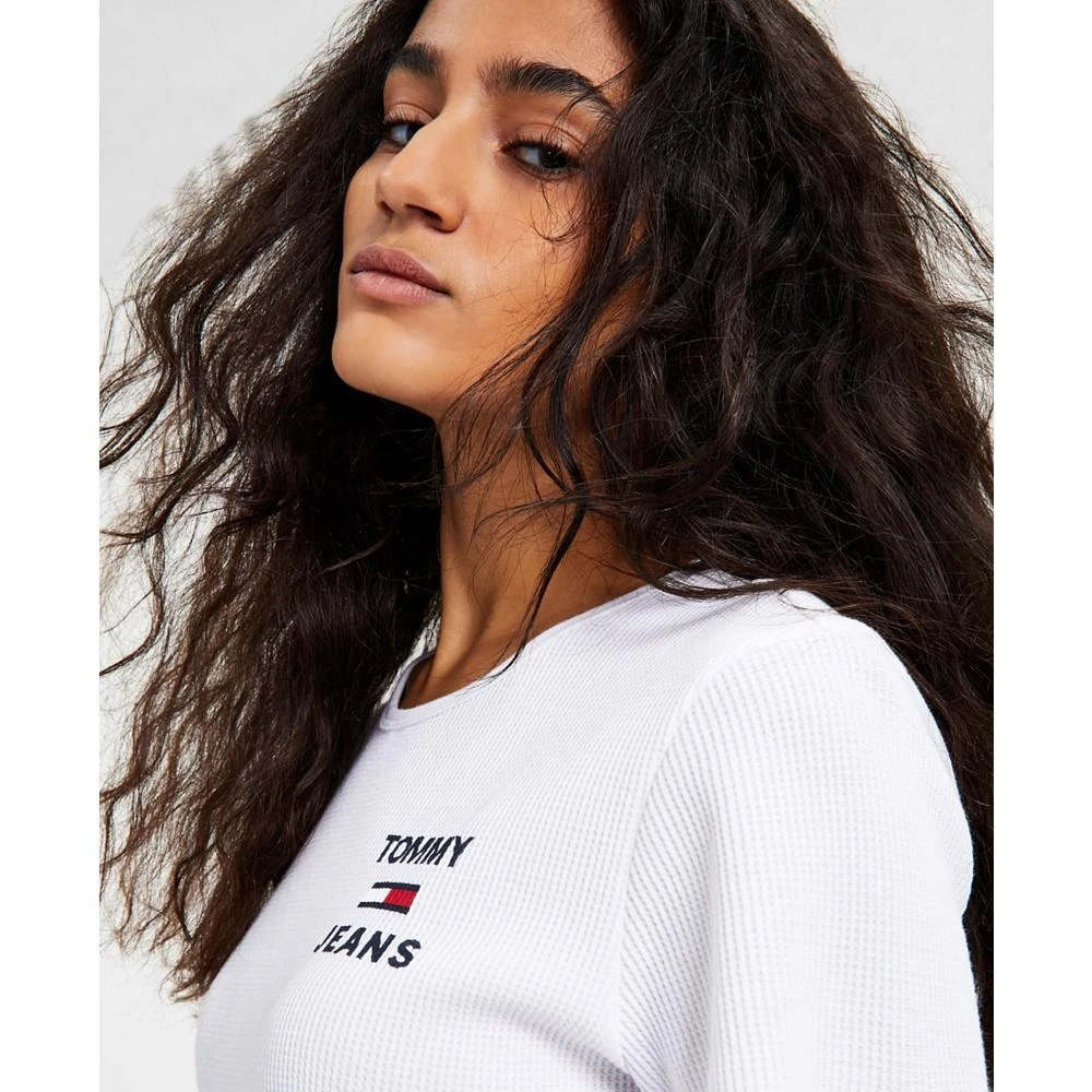 商品Tommy Jeans|Women's Waffle T-Shirt,价格¥61,第3张图片详细描述