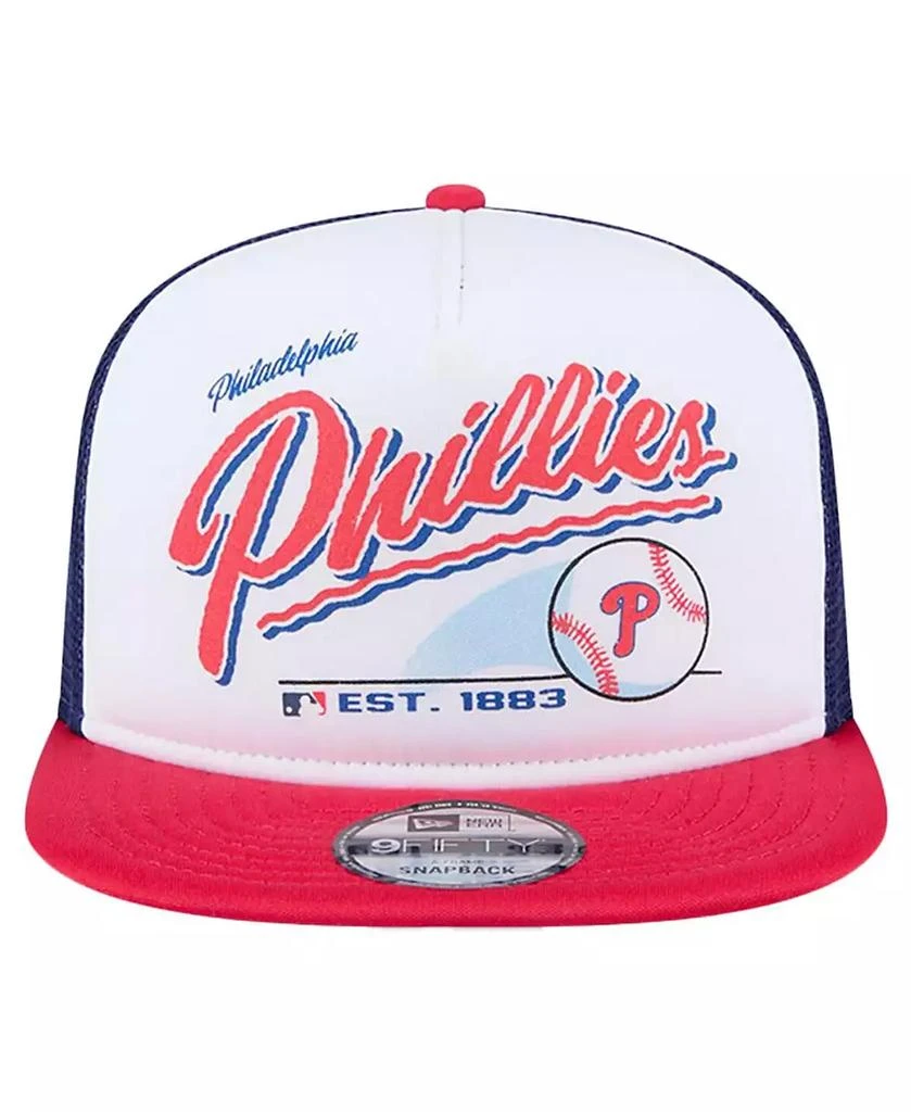 商品New Era|Big Boys and Girls White Philadelphia Phillies Retro 9FIFTY Snapback Hat,价格¥253,第2张图片详细描述