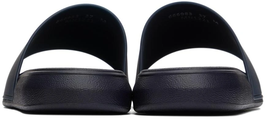商品Alexander McQueen|Navy Pool Slides,价格¥1385,第2张图片详细描述