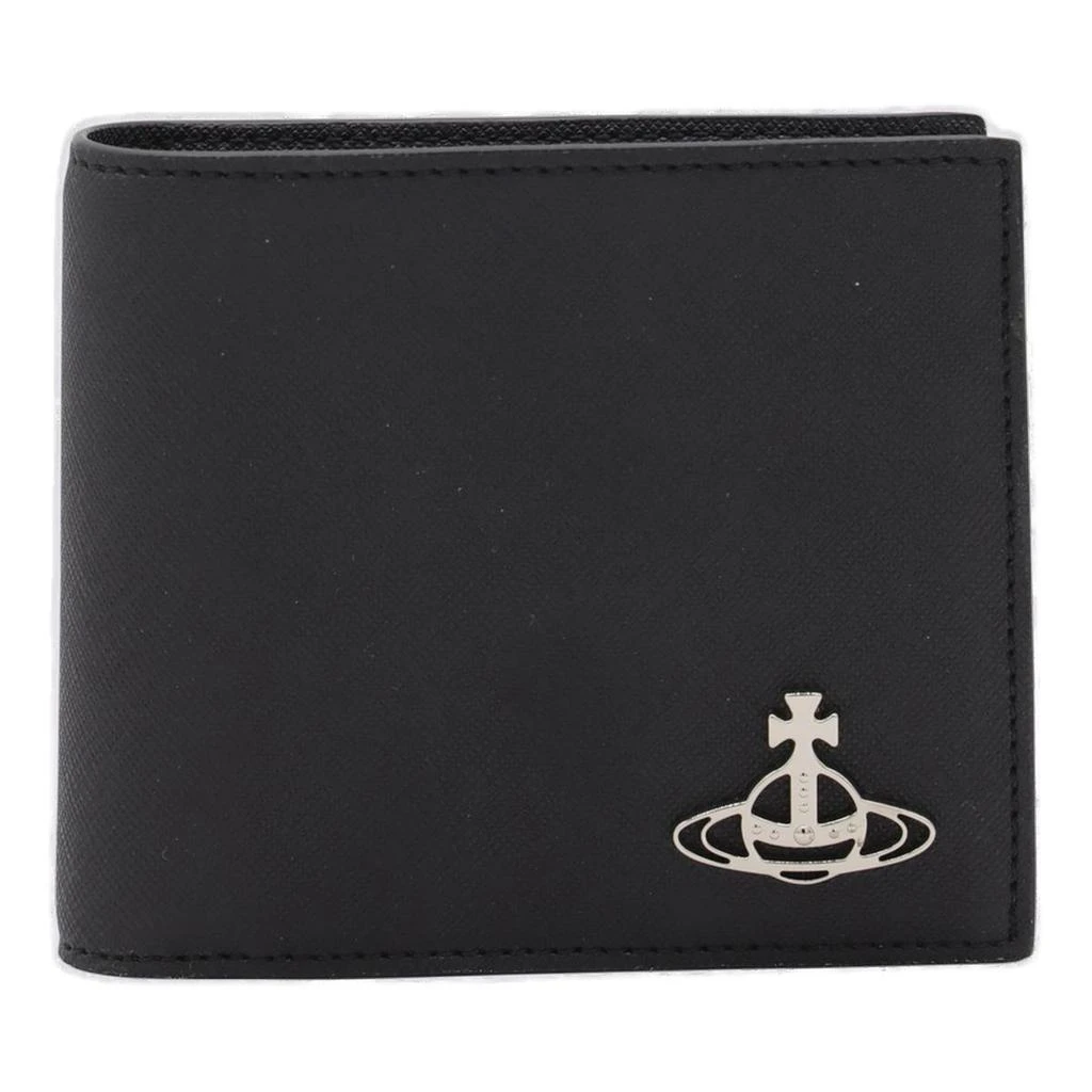 商品Vivienne Westwood|Vivienne Westwood Logo Plaque Bi-Fold Wallet,价格¥1051,第1张图片