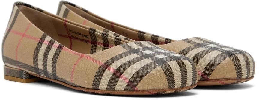 商品Burberry|Beige Vintage Check Ballerina Flats,价格¥6049,第4张图片详细描述