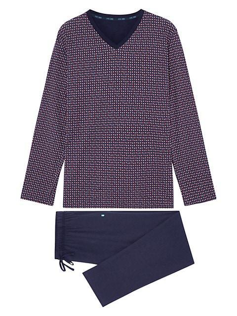 商品HOM|Figari Long-Sleeve Pajama Shirt & Pants Set,价格¥853,第1张图片