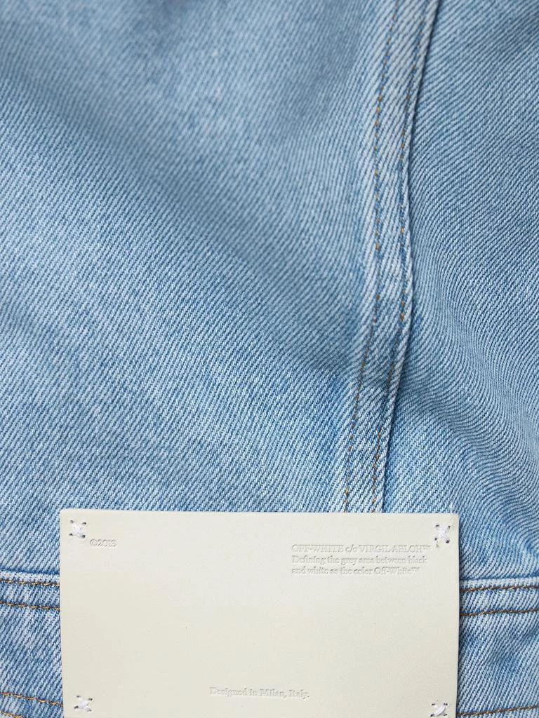 商品Off-White|Toybox Bleach Crop Cotton Denim Jacket,价格¥4012,第3张图片详细描述