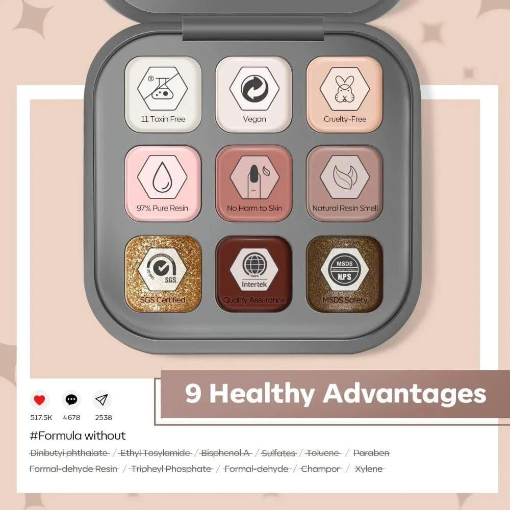 Best Ever Coffee Time - Solid Cream Gel Polish Kit Color Cube 商品