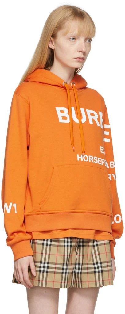 商品Burberry|Orange Horseferry Hoodie,价格¥6139,第2张图片详细描述