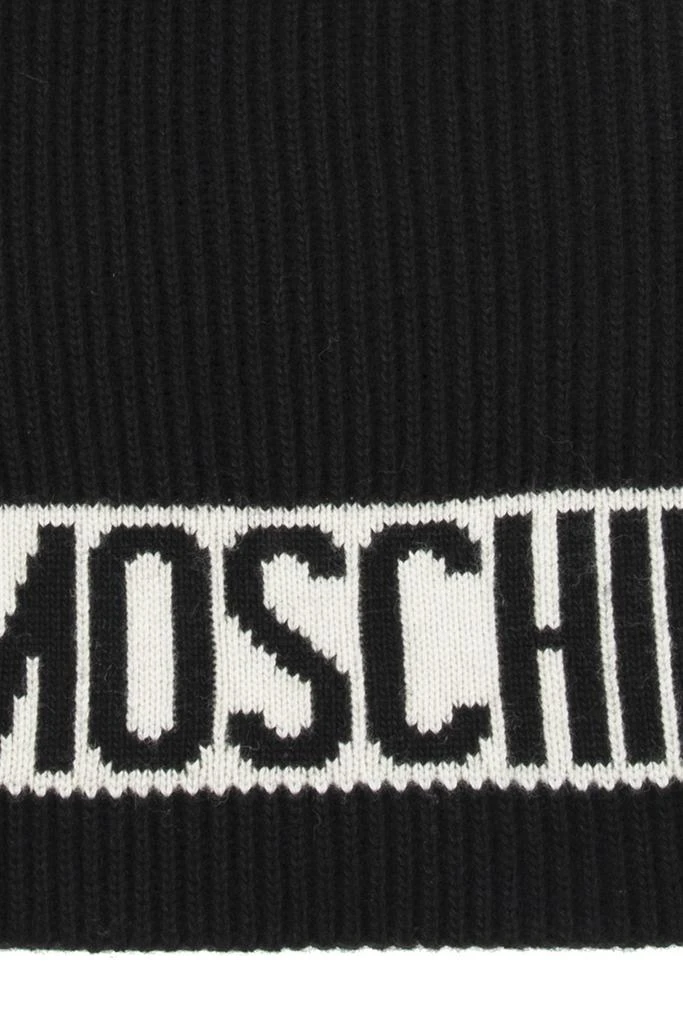 商品Moschino|Moschino Logo Intarsia-Knit Scarf,价格¥618,第2张图片详细描述