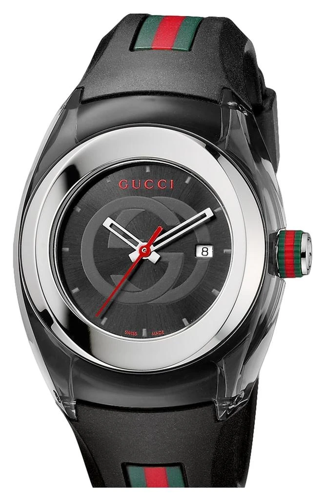 商品Gucci|'Sync - Medium' Rubber Strap Watch, 36mm,价格¥2505,第1张图片