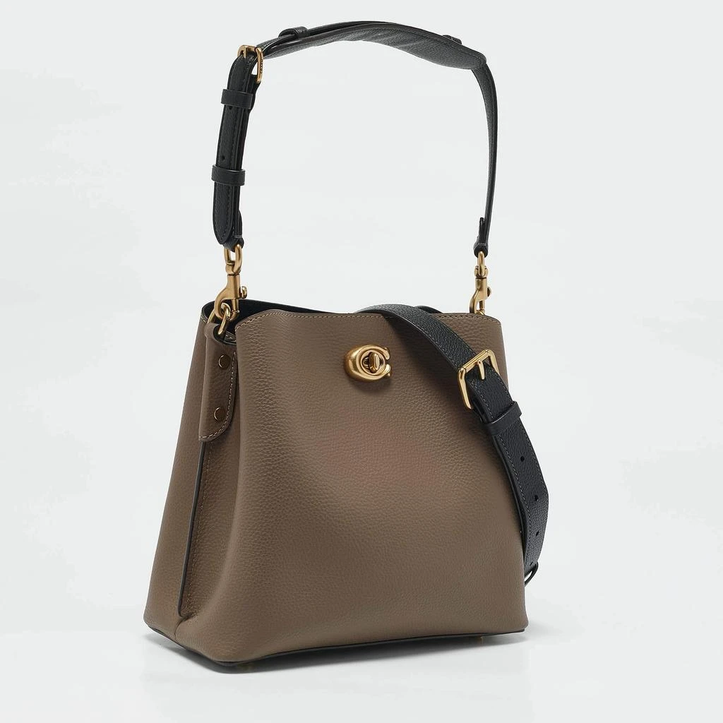 商品[二手商品] Coach|Coach Grey Leather Willow Bucket Bag,价格¥1986,第3张图片详细描述