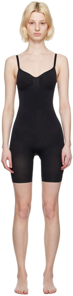 商品SKIMS|Black Seamless Sculpt Mid Thigh Bodysuit,价格¥737,第1张图片