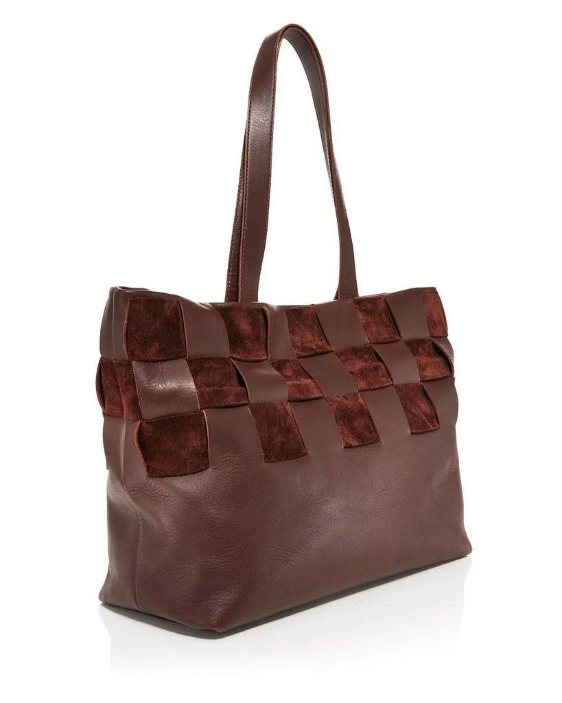 Piazza Basket Weave Leather Tote 商品