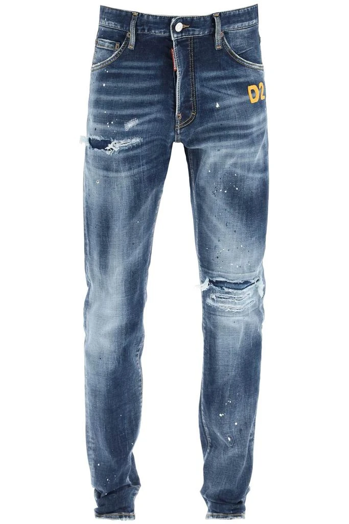 商品DSQUARED2|Dsquared2 medium hiking wash cool guy jeans,价格¥3051,第1张图片
