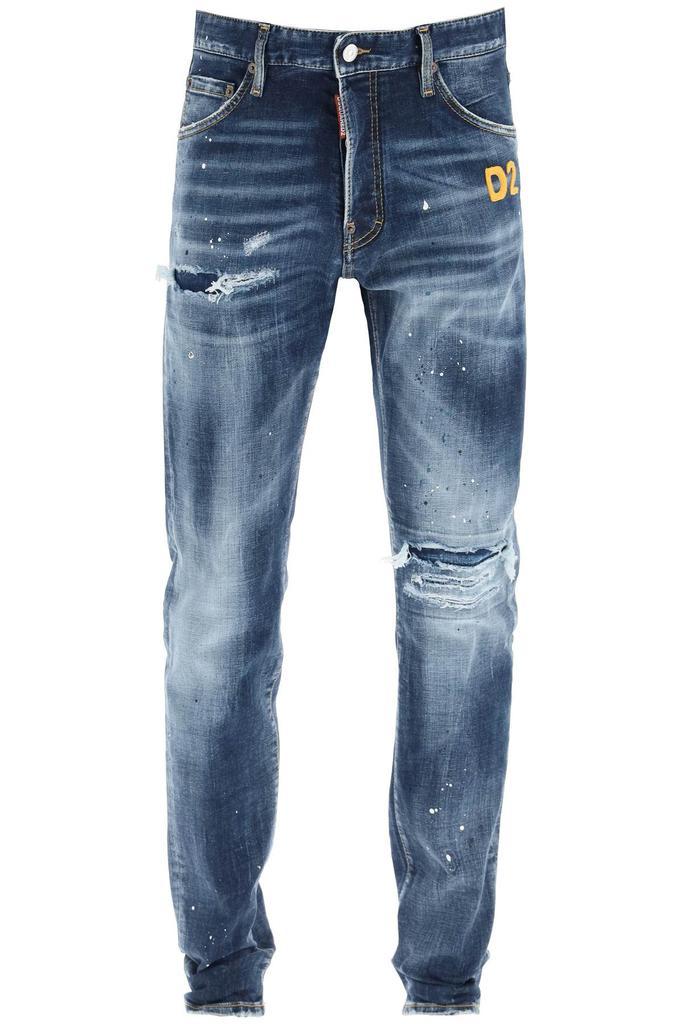 商品DSQUARED2|Dsquared2 medium hiking wash cool guy jeans,价格¥3123,第1张图片