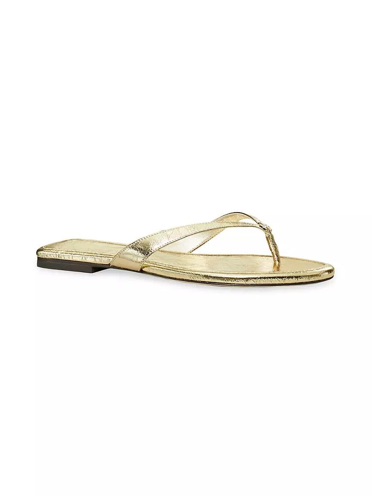 商品Tory Burch|Capri Metallic Leather Flip-Flops,价格¥1314,第2张图片详细描述