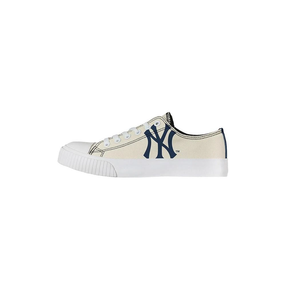 商品FOCO|Women's Cream New York Yankees Low Top Canvas Shoes,价格¥449,第1张图片