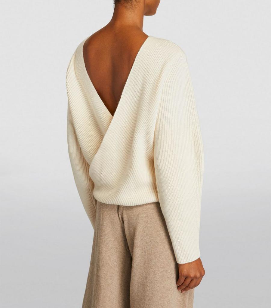 商品Lisa Yang|Cashmere Open-Back Rosa Sweater,价格¥4973,第6张图片详细描述