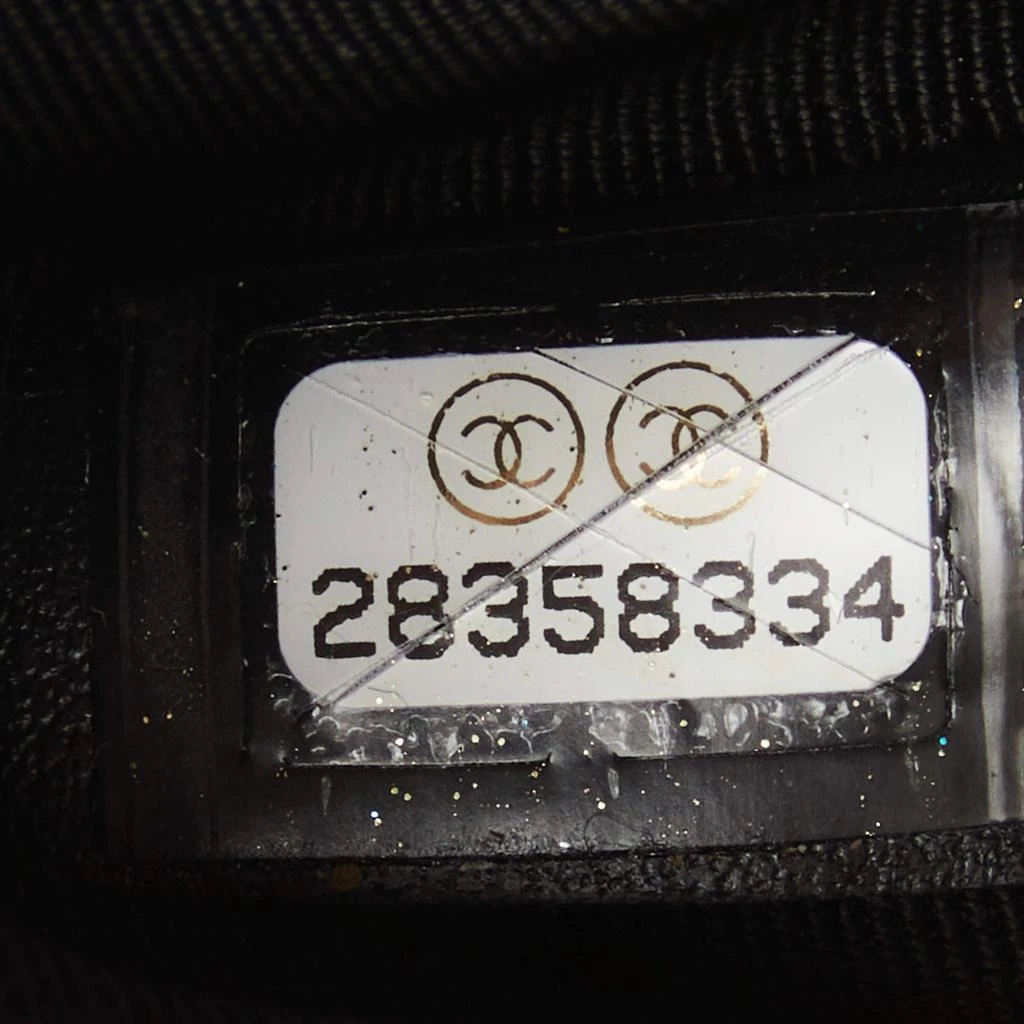 Chanel Black Caviar Leather Deauville Studded Zip Case 商品