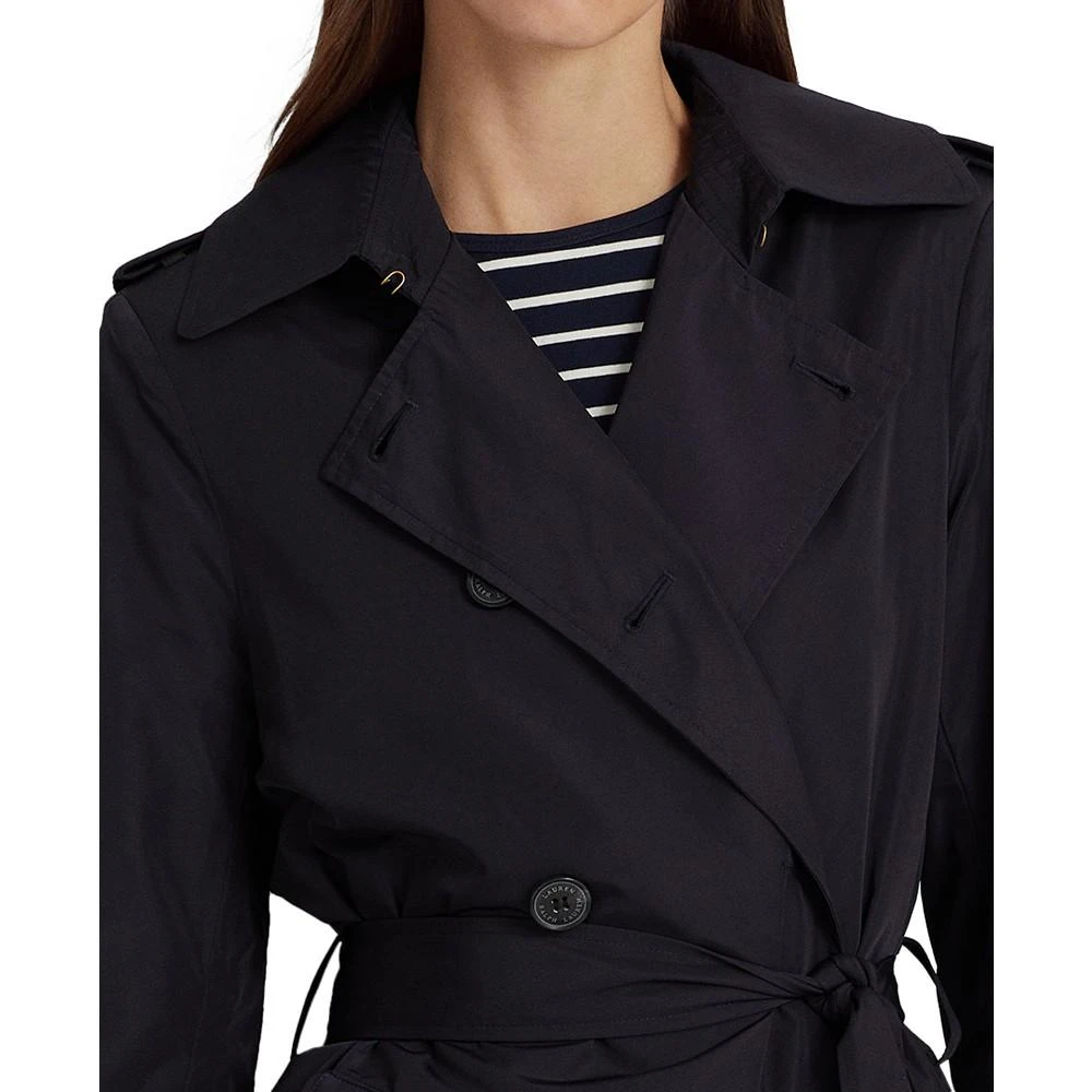 商品Ralph Lauren|Women's Petite Double-Breasted Trench Coat, Created for Macy's,价格¥1646,第3张图片详细描述
