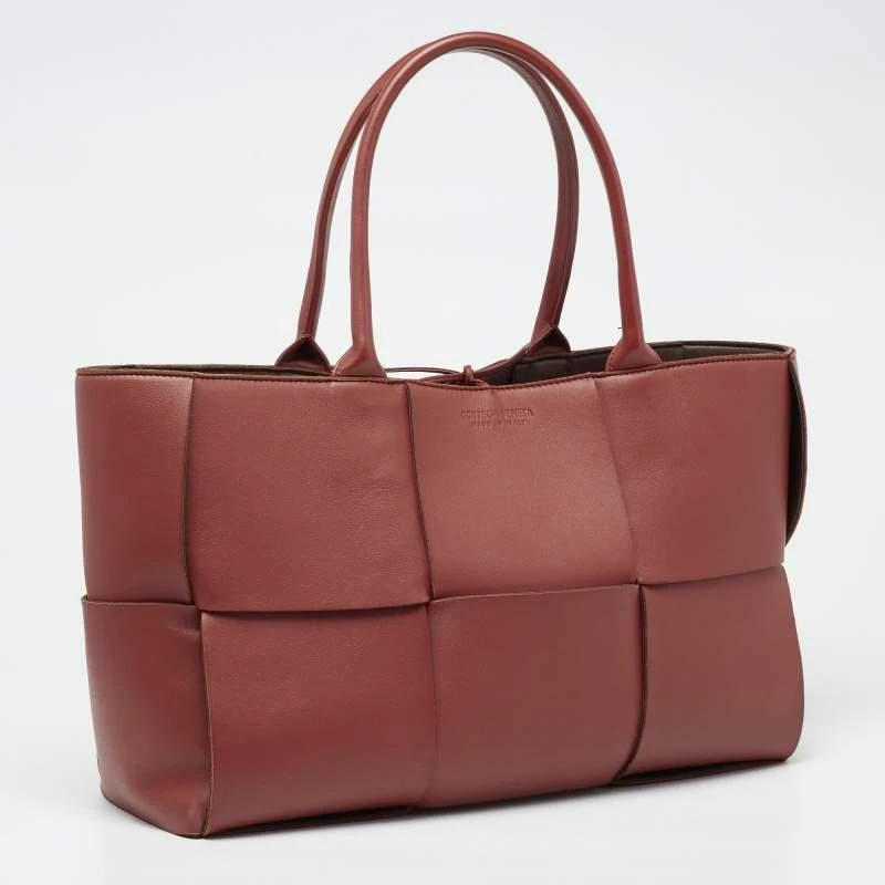 商品[二手商品] Bottega Veneta|Bottega Veneta Rust Brown Leather Arco Tote,价格¥8514,第3张图片详细描述