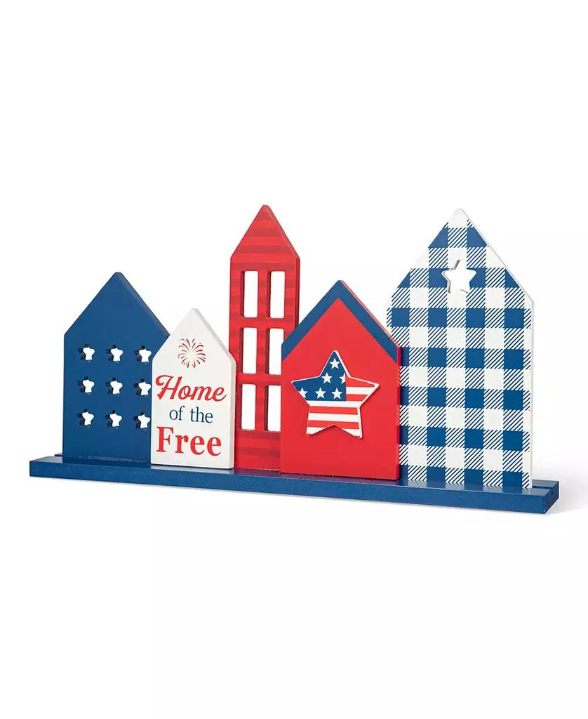 商品Glitzhome|16" L Wooden Patriotic, Americana House Table Decor,价格¥201,第1张图片