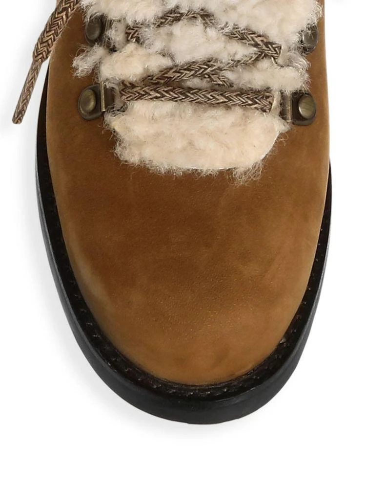 商品UGG|Fraser Shearling and Suede Combat Booties,价格¥585,第3张图片详细描述