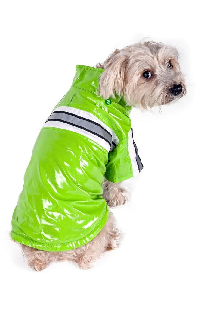 商品PET LIFE|Reflecta-Glow Adjustable and Reflective Dog Raincoat - Medium,价格¥229,第2张图片详细描述