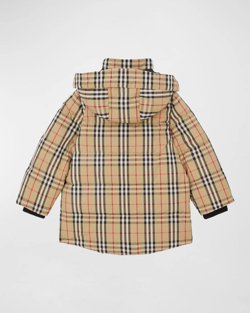 商品Burberry|Boy's Aubin Vintage Check Parka Jacket, Size 3-14,价格¥2210,第2张图片详细描述