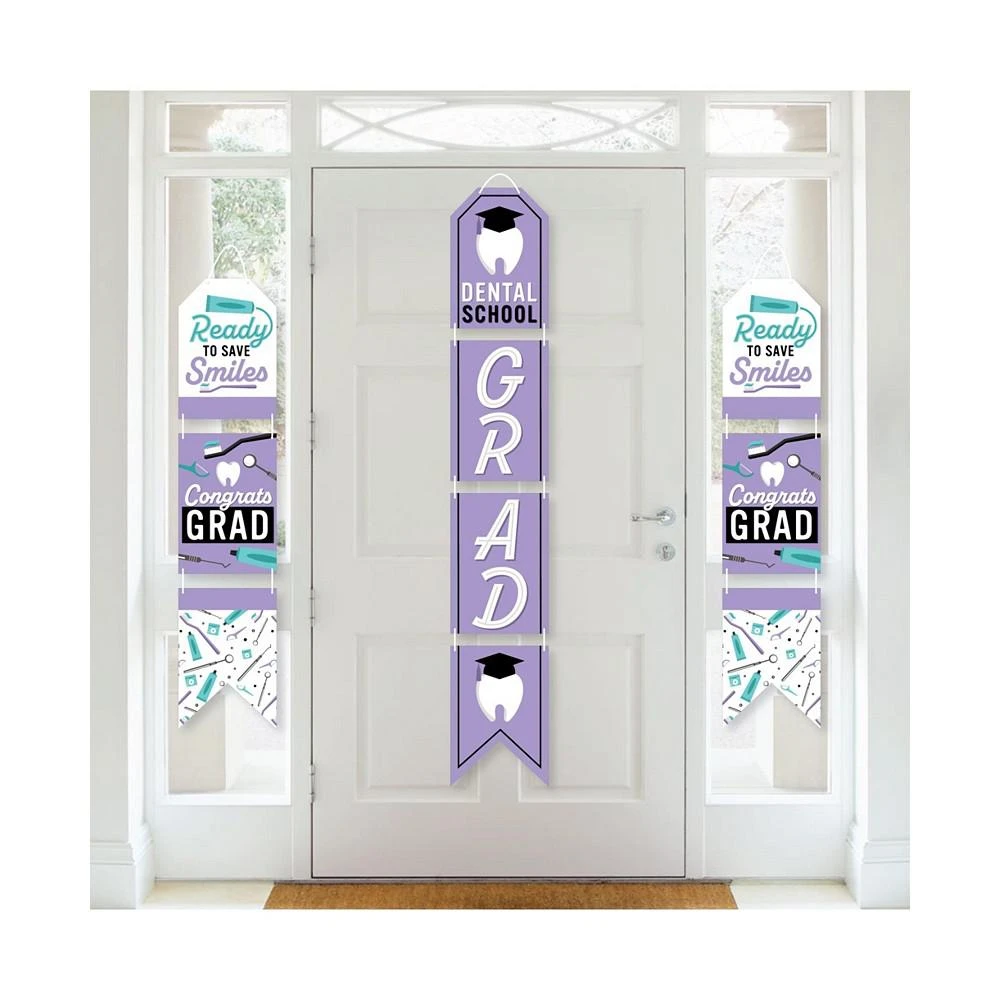 商品Big Dot of Happiness|Dental School Grad  Vertical Paper Banners Party Wall Decor - Indoor Door Decor,价格¥149,第1张图片