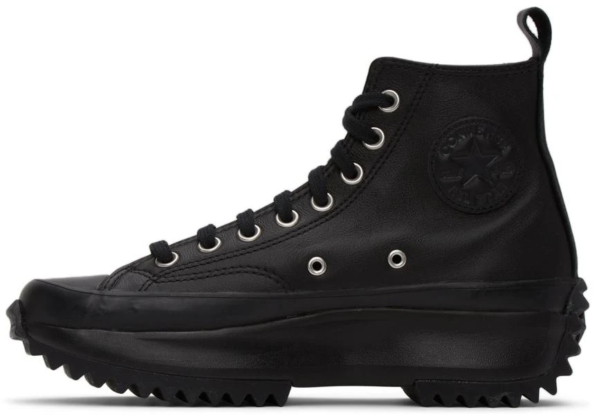 商品Converse|Black Leather Run Star Hike High Sneakers,价格¥558,第3张图片详细描述