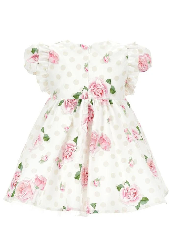商品MONNALISA|Monnalisa Rose-Printed Cap-Sleeved A-Line Dress,价格¥692,第2张图片详细描述