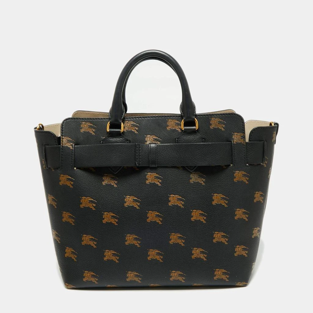 商品[二手商品] Burberry|Burberry Navy Blue/Gold Leather Equestrian Knight Belt Tote,价格¥4955,第4张图片详细描述