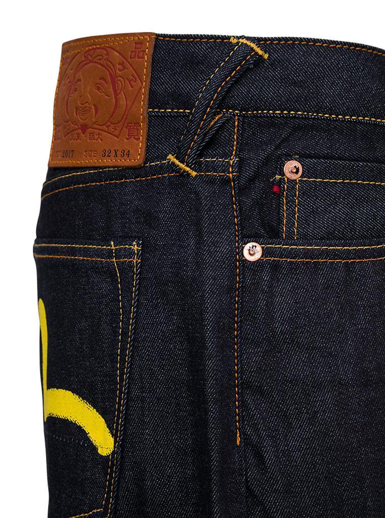 商品Evisu|Blue Denim Jeans with Logo Print,价格¥1551,第5张图片详细描述