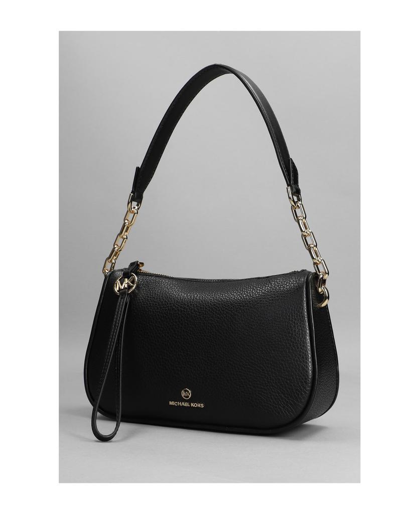 商品Michael Kors|Jet Set Charm Shoulder Bag In Black Leather,价格¥1433,第4张图片详细描述